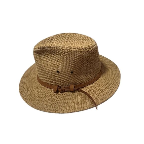 Original Panama Jack Woven Hat Brown Size S/M - Picture 1 of 8